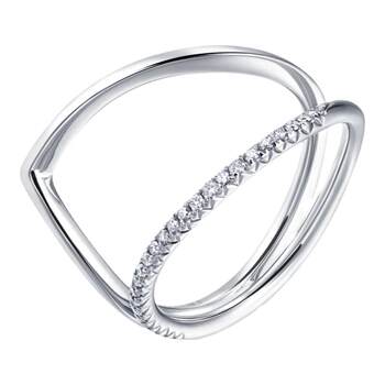 Shape series 18k gold diamond ring