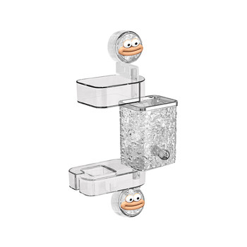Aigada suction cup multi-function hair dryer rack