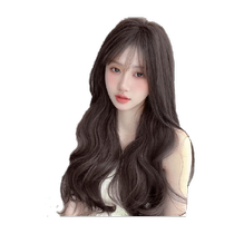 Wig piece curly hair increase volume fluffy artifact one piece wig female long hair simulation ladies u-shaped hair extension hair piece