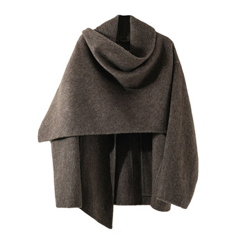 Autumn and winter unique and super nice cashmere coat and cape jacket