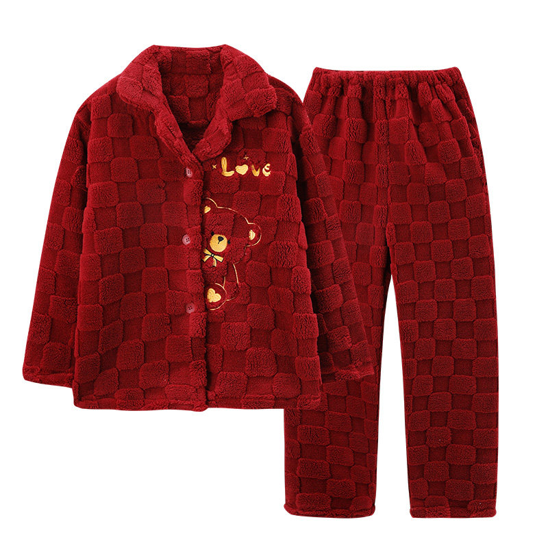 Urban Beauty Couple Wedding Autumn and Winter Pajamas