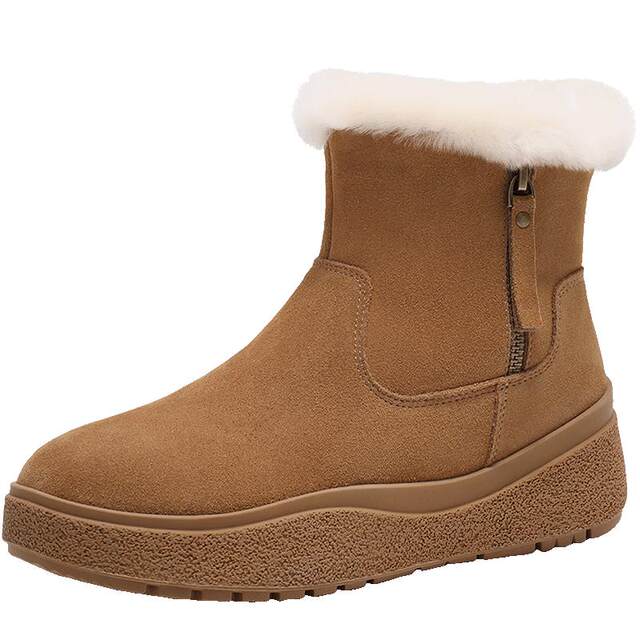 Belle thick-soled snow boots for women winter new warm plus velvet woolen cotton shoes short boots C1W1DDD4