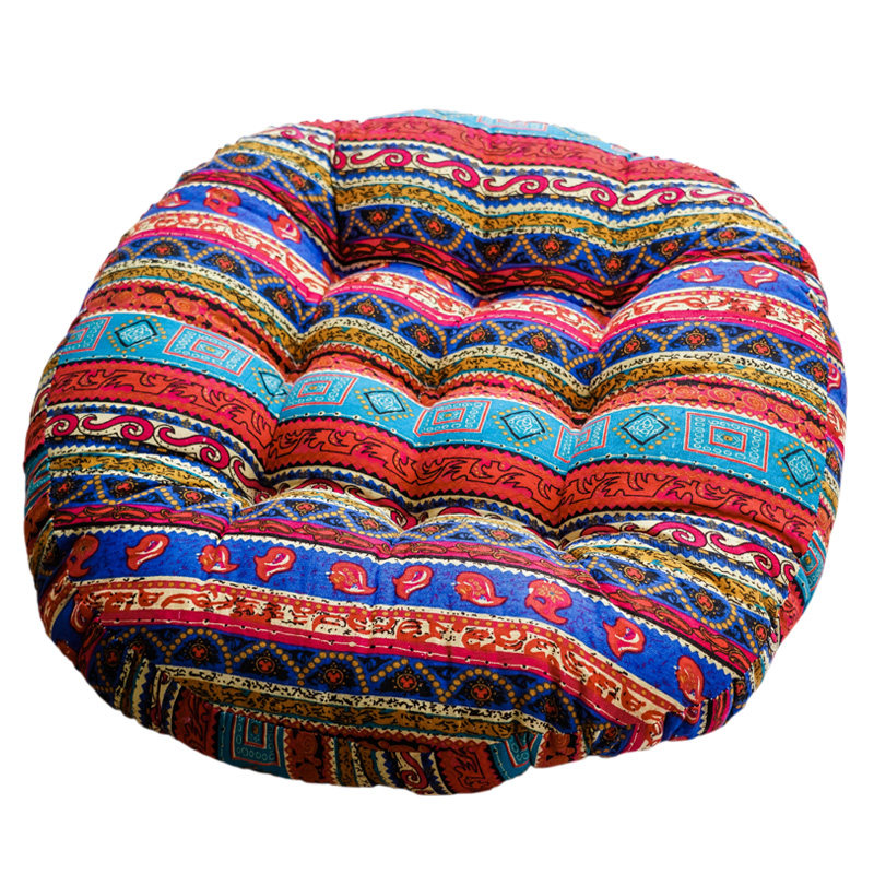 Thickened round cushion cotton and linen futon bay window tatami