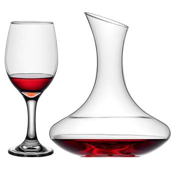 Red wine glass set for home use 6 pieces european style 2 pieces