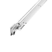 Drawer slide track computer desk keyboard bracket two-section guide rail wardrobe cabinet damping buffer slide side mounting 824