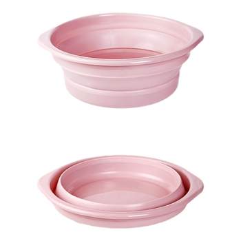 Baby washbasin, foldable basin, three-piece set for pregnant women and postpartum women to wash their buttocks and toiletries.