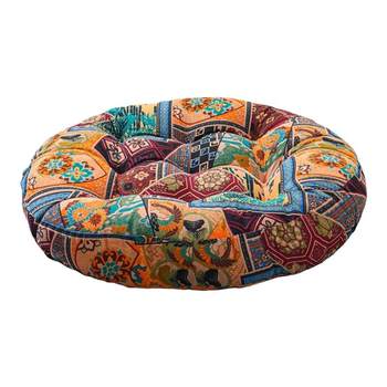 Cotton and linen japanese futon beautiful buttocks cushion thickened fabric round balcony window sill bay window tatami floor meditation cushion
