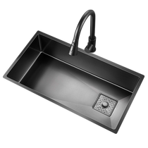 Oaks 1566 kitchen sink under counter basin large single sink household stainless steel sink sink sink sink