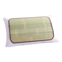 Summer Pair of Bamboo and Rattan Mat Pillows Ice Silk Pillow Pillow Cover Single Large Adult 2024 New Pillow Cushion Season