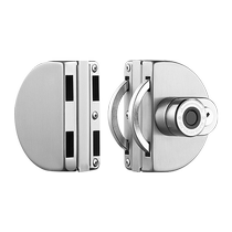 Glass door fingerprint lock without opening smart password lock for frameless shop double-open push-pull electronic access lock