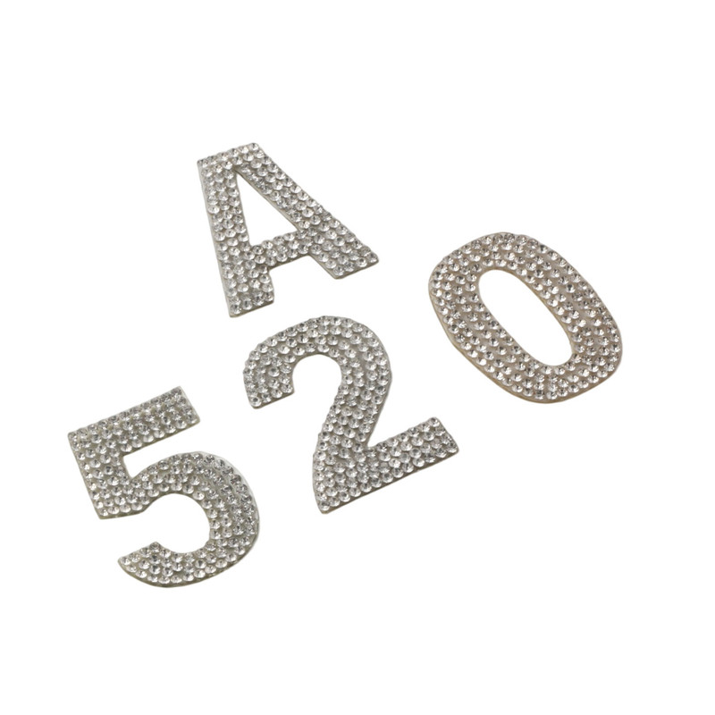 White English Rhinestone Letters Sticker Car Sticker Mobile Phone Case