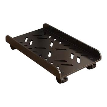 Computer host bracket movable chassis base tray desktop chassis storage bracket with pulley storage rack