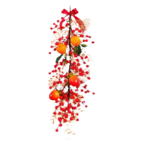 New Year Decoration 2024 Year of the Dragon New Spring Festival Living Room Interior Decoration Supplies Persimmon Ruyi Hanging Decoration 2368