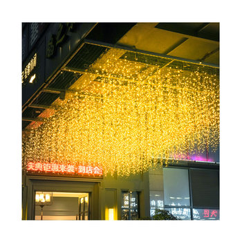 Gypsophila star string lights, waterfall lights, ice strip lights, colorful lights, flashing lights, string lights, atmosphere lights, outdoor camping decoration starry sky light strips