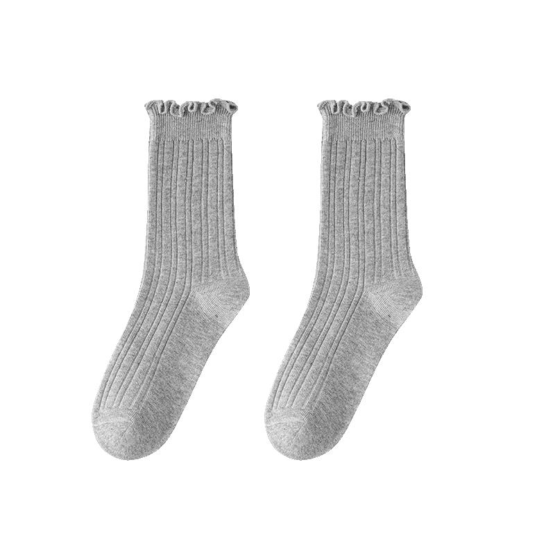Jingqi pregnant woman's swollen feet loose socks anti-pilling cotton socks