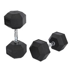 Men's Fitness Hexagonal Dumbbell for Home Use, Arm Muscle Training Equipment 10kg 15kg Women's Weight Loss Cast Iron Rubber-Coated Dumbbell