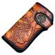Kurayoshi handmade wallet for men and women cowhide leather carved money cloth