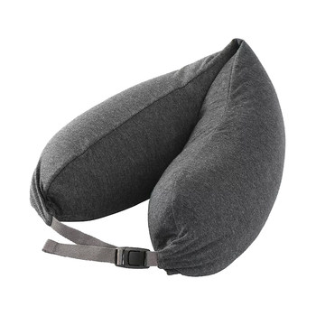 Muji comfortable neck pillow with hood
