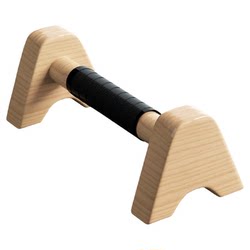 Wooden Push-Up Stand for Men, Auxiliary Training Device, Solid Wood Street Fitness Russian-Style Push-Up Exercise I-Shaped Russian Push-Up Stand