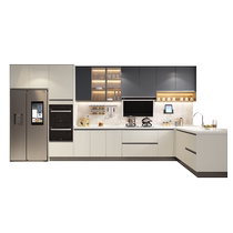 Médaille dor Kitchen Cabinet Global Cabinet Custom Kitchen Quartz Stone Countertop Small Family Home Kitchen Cabinet Furnishing Hearth Cabinet