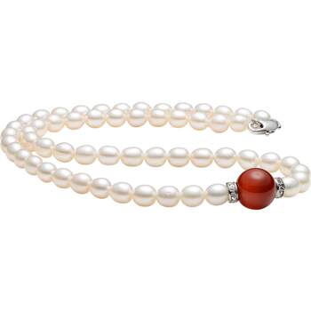 Jingrun pearl rice-shaped pearl agate necklace for mom
