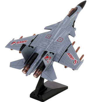 J-15 fighter model alloy ຂອງຫຼິ້ນເດັກນ້ອຍລົດຍົນ J-20 boy simulation ເຄື່ອງປະດັບໂລຫະທະຫານທົນທານຕໍ່ການຫຼຸດລົງ