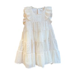 Girls Dress Summer 2024 New Children's Princess Dress Sleeveless Girls Lace Sleeveless Dress Fairy Dress