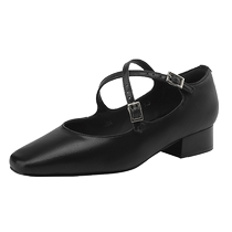 Daphne silver Mary Jane womens shoes 2024 new autumn French retro soft-soled genuine leather flat shoes small leather shoes