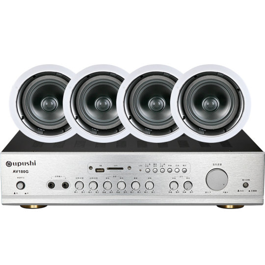 Hivi/惠威 VX6-C吸顶喇叭背景音乐同轴音箱会议天花吊顶音响套装5