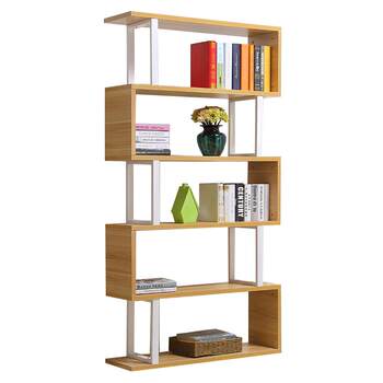 Bookshelf flooring simple modern household children's steel wood