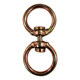 Galvanized universal rotary ring 8-shaped ring for cattle, sheep, horse and dog