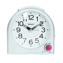 (Self-operated) SEIKO Seiko silent adjustable volume snooze luminous night light Japanese simple alarm clock for students