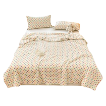 Couette dété climatisée pour enfants 100% coton double couche gaze été cool couette 2024 nouvel étudiant simple fine couette lavable en machine