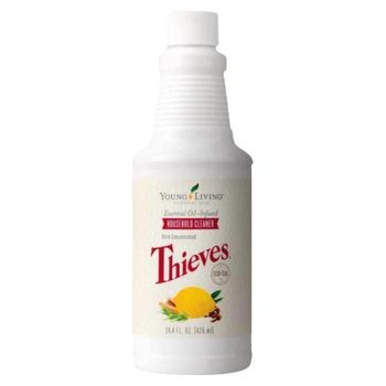 Young Living Thieves Household Cleanser ໃຫ້ສູດອະເນກປະສົງທີ່ມີຄວາມເຂັ້ມຂຸ້ນສູງແລະເປັນທໍາມະຊາດ.