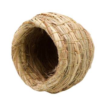 ຮັງນົກ Parrot Nest Straw Bird's Nest Black Phoenix Tiger Skin Pearl Bird's Nest Coconut Shell Bird's Nest Grass Nest Supplies