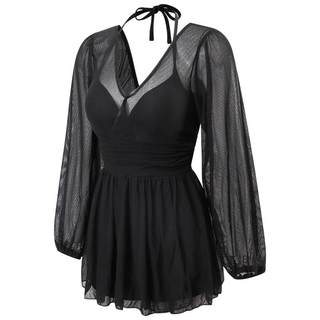 agliondy大码泳衣女2025新款微胖女孩遮肉显瘦胖mm泡温泉绝美泳衣