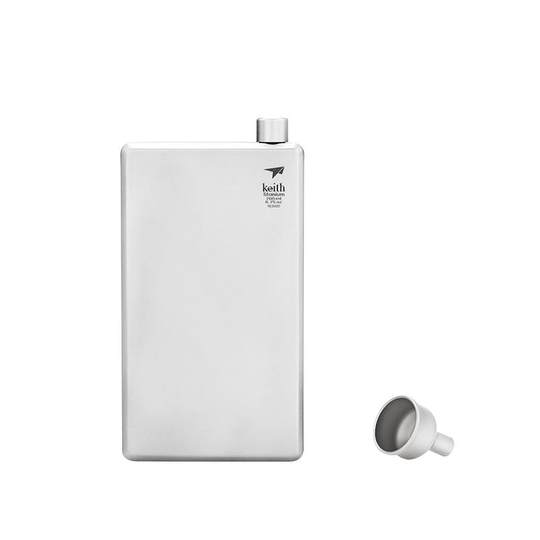 Keith's pure titanium hip flask portable mini