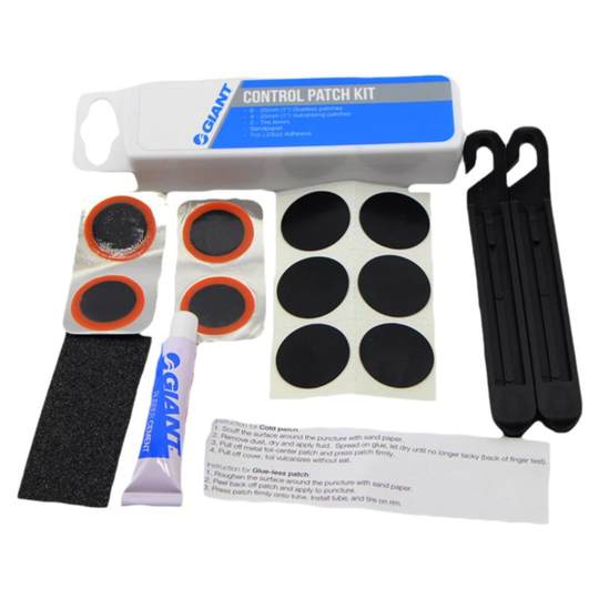 捷安特内胎补胎盒山地公路车轮胎补胎工具套装免胶水补胎片撬胎棒