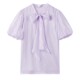 Qiushui Yiren ເສື້ອຢືດ chiffon lace-up ພາສາຝຣັ່ງສໍາລັບແມ່ຍິງ