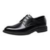 Kangnai business deep-mouth single shoes genuine leather derby shoes