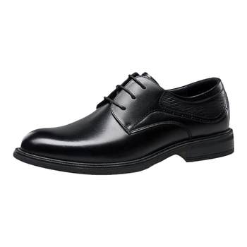 Kangnai business deep-mouth single shoes genuine leather derby shoes