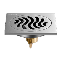 Kabe gun grey full copper floor drain bathroom strip bath washing machine toilet invisible universal magnetic levitation deodorant