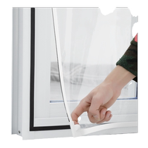 Windows Windproof Warm Film Winter Windproof Thermal Insulation Wind-Proof Magnetic Attraction Anti-Chill Curtain Free Sealing Double Layer Plastic Cloth