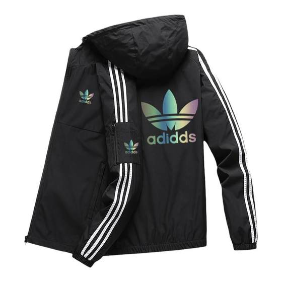 Ransom Clover 2024 Autumn Hooded Jacket Jacket Men and Women Three-bar Casual Jacket Sports Wind Clothes
