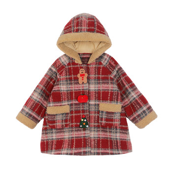 Okids children's clothing baby girl christmas jacket