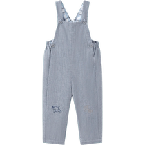 (Same style in the mall) Yings baby boy overalls spring childrens clothing pants spring and summer pure cotton 2024 new trousers