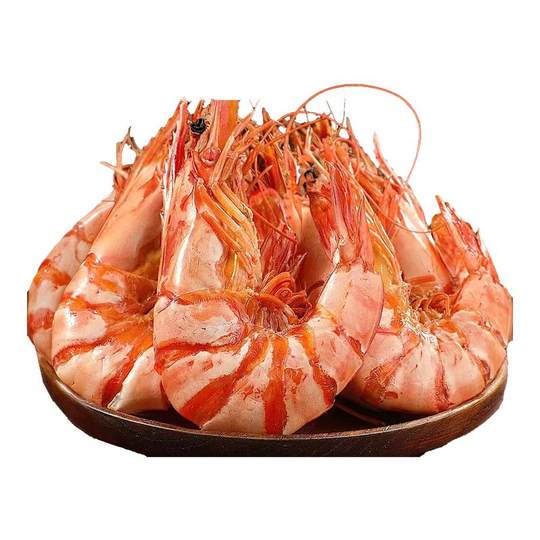 Extra large grilled dried nine-section shrimp! Ready to eat after opening the bag
