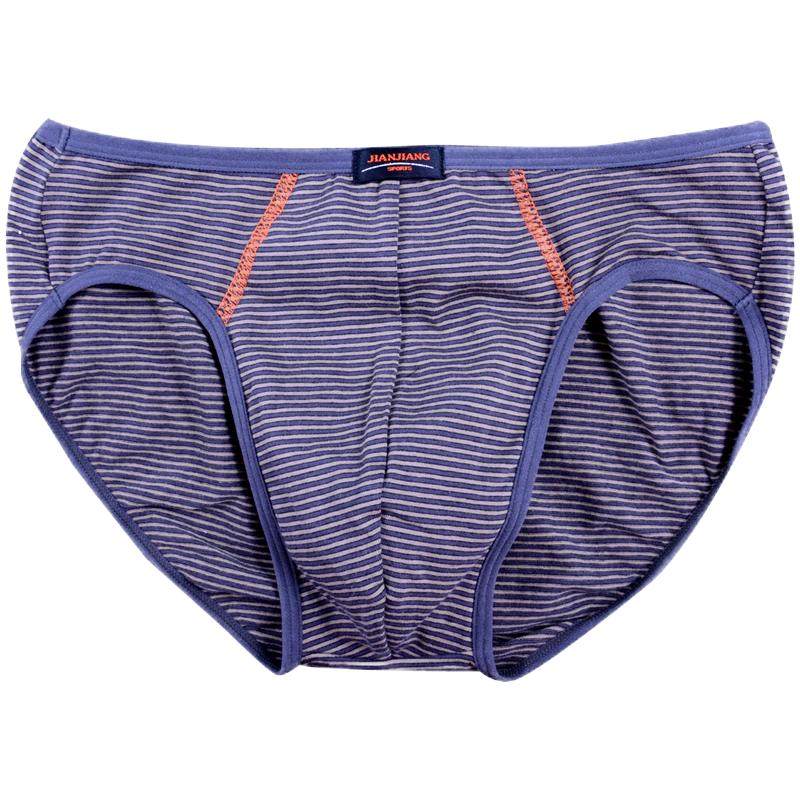 健将三角男士内裤细边条纹中腰纯棉透气裤头潮运动弹力棉裤衩棉质