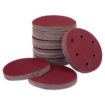 Self-adhesive flocking 5-inch sandpaper disc for woodworking sanding
