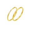 Saturday blessing gold and diamond ring for women